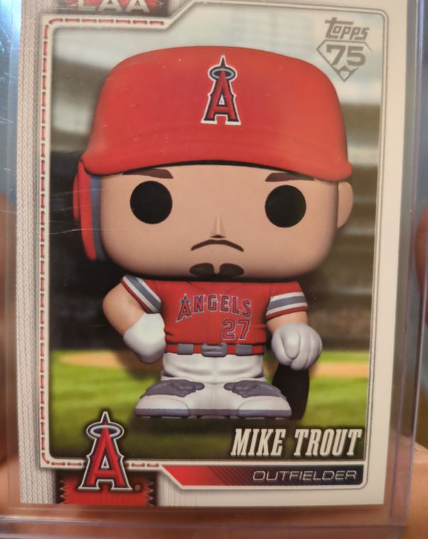 2026 Topps Series 1 Superbox #350 Mike Trout FUNKO POP SSP — front