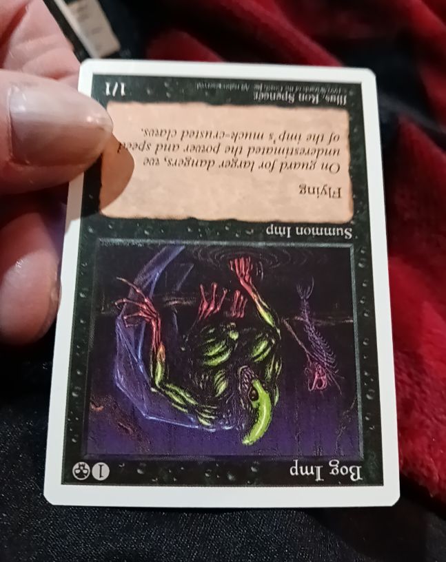 1995 Magic: The Gathering 4th Edition Bog Imp — front