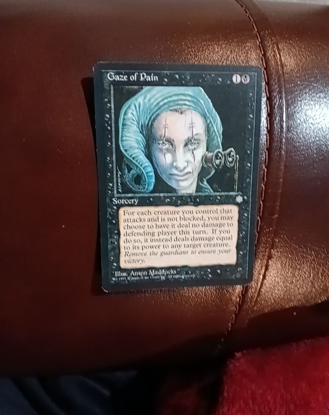 1995 Magic: The Gathering #128 Gaze of Pain — front