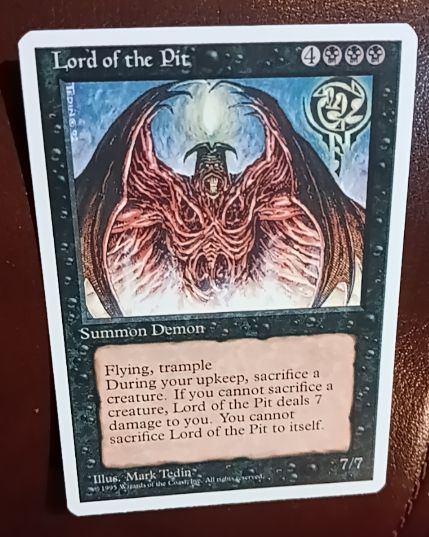1994 Magic: The Gathering Revised #Lord of the Pit — front