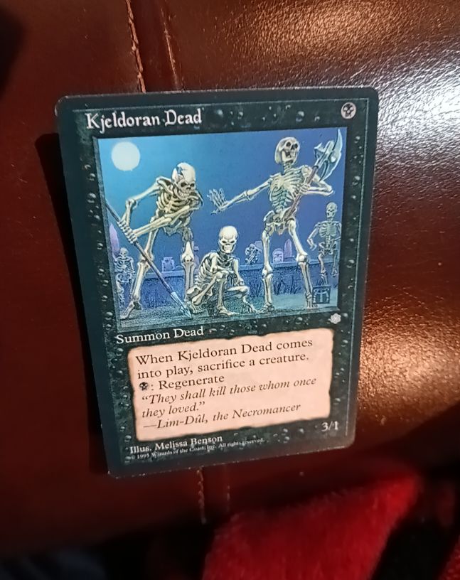 1995 Magic: The Gathering #137 Kjeldoran Dead — front