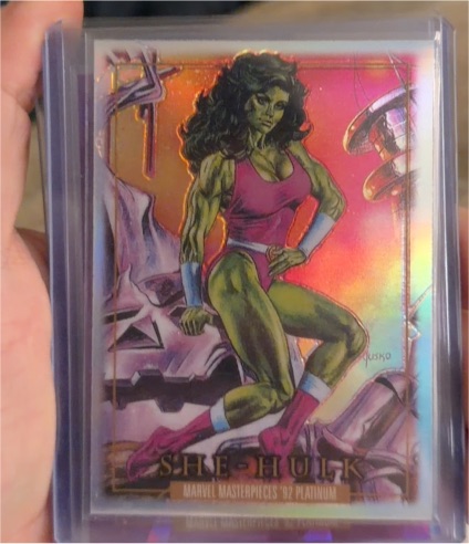 2024 Marvel Masterpieces '92 Platinum #82 She-Hulk — front