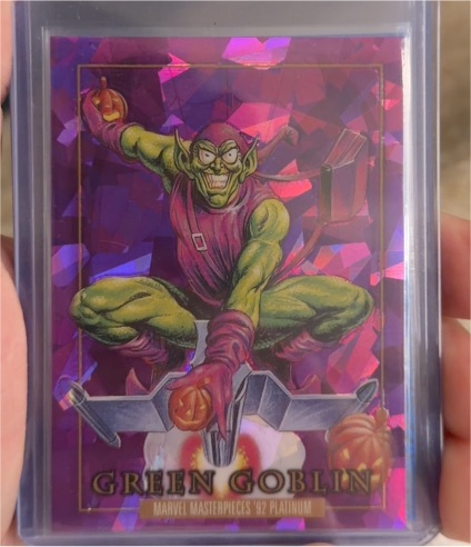 2024 Marvel Masterpieces '92 Platinum #36 Green Goblin — front