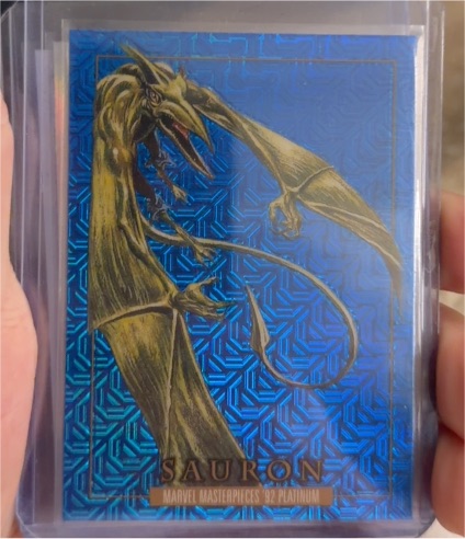 2024 Marvel Masterpieces '92 Platinum #76 Sauron — front