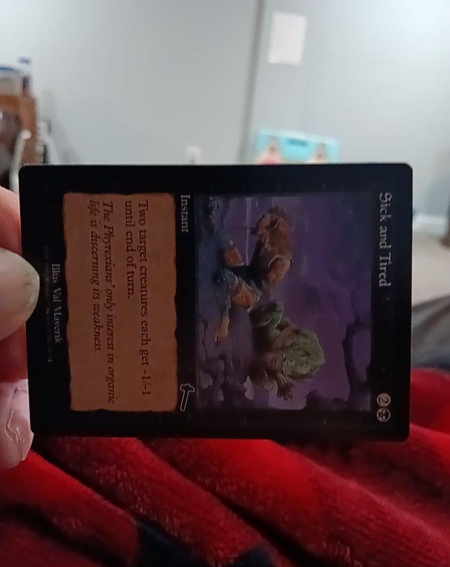 1998 Magic: The Gathering Urza's Legacy #66 Sick and Tired — front