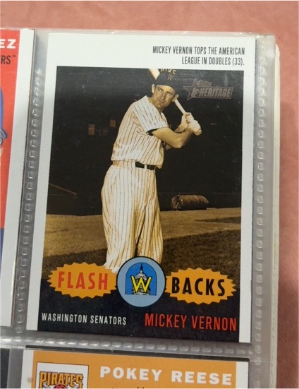 2003 Topps Heritage #F9 Mickey Vernon Flashbacks — front