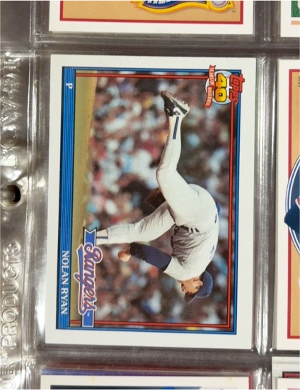 1991 Topps #1 Nolan Ryan — front