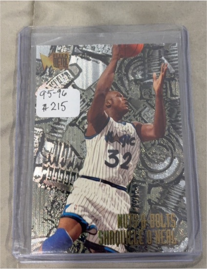 1995-96 Fleer Metal #215 Shaquille O'Neal Nuts & Bolts — front