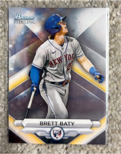 2023 Bowman Sterling #BSR-26 Brett Baty — front