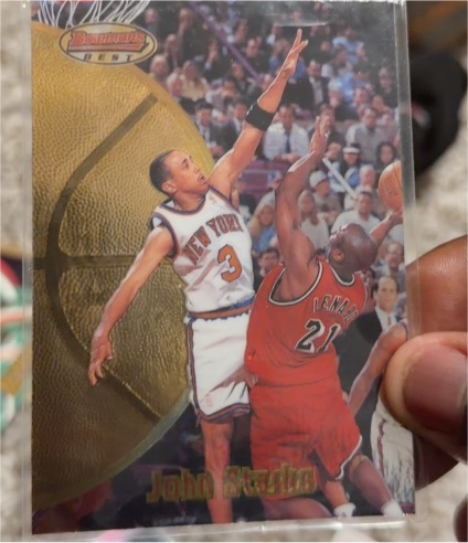 1997-98 Bowman's Best #20 John Starks — front