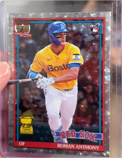 2026 Topps Series 1 75th #T91-71 Roman Anthony — front