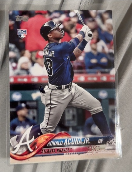 2018 Topps #698 Ronald Acuna Jr. — front