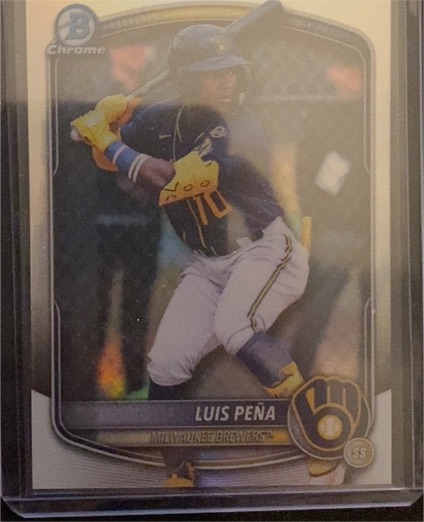 2025 Bowman Draft Chrome #BDC-105 Luis Peña — front