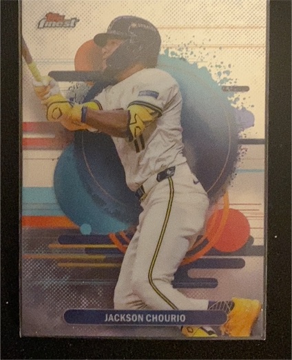 2025 Topps Finest #112 Jackson Chourio — front