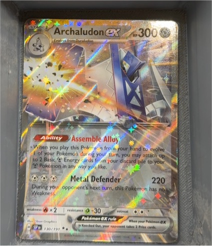 2024 Pokémon SV08 Surging Sparks #130 Archaludon ex — front