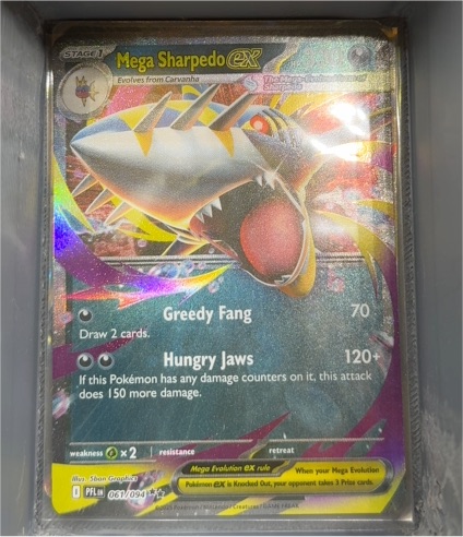 Mega Sharpedo EX 061/094 Phantasmal Flames — front