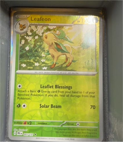 2025 Pokémon SV: Prismatic Evolutions #005 Leafeon — front