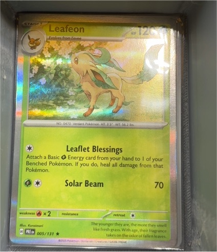 2023 Pokémon SV: Prismatic Evolutions #005 Leafeon — front