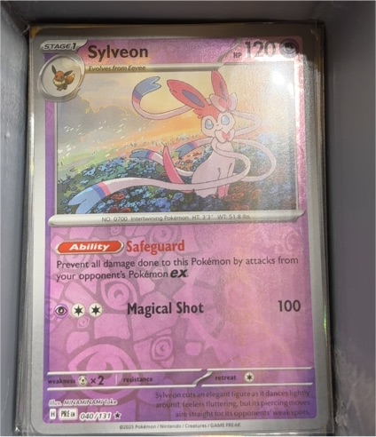 2023 Pokémon Prismatic Evolutions #40 Sylveon — front
