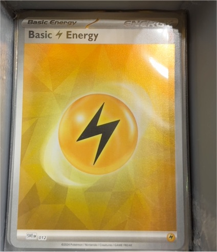 2024 Pokémon SVE #012 Basic Lightning Energy — front