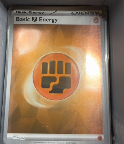 2024 Pokémon SVE #014 Basic Fighting Energy — front