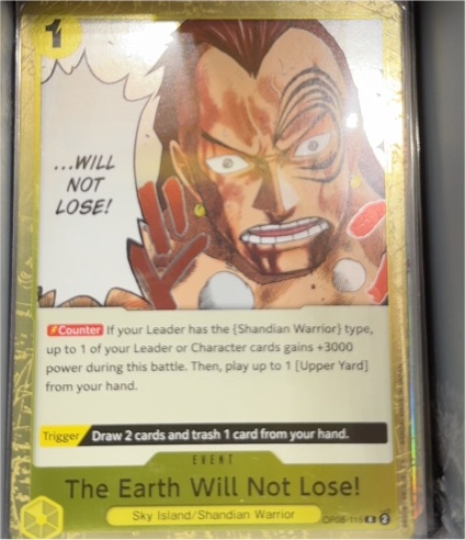 One Piece CCG Two Legends #OP08-115 The Earth Will Not Lose! — front
