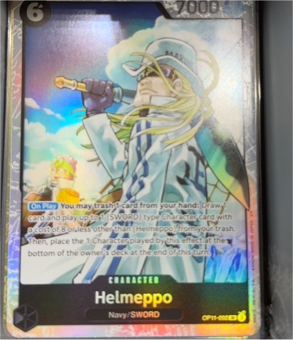 One Piece OP11-092 Helmeppo A Fist of Divine Speed — front