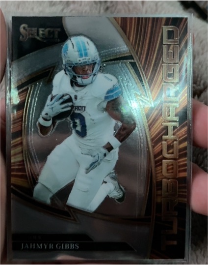 2025 Panini Select Turbocharged #14 Jahmyr Gibbs — front