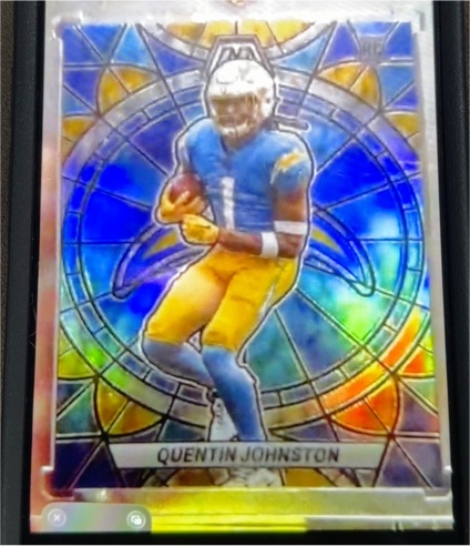2023 Panini Mosaic #SG-29 Quentin Johnston Stained Glass Rookie — front