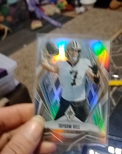 2021 Panini Mosaic #142 Taysom Hill Silver Prizm — front