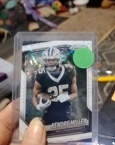 2025 Panini Prizm #191 Kendre Miller White Disco Prizm New Orleans Saints — front