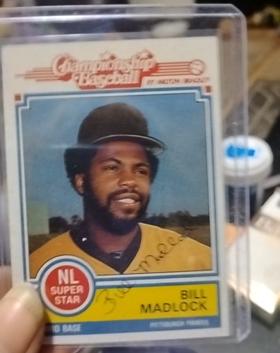 1984 Milton Bradley Championship Baseball #NL Super Star Bill Madlock — front