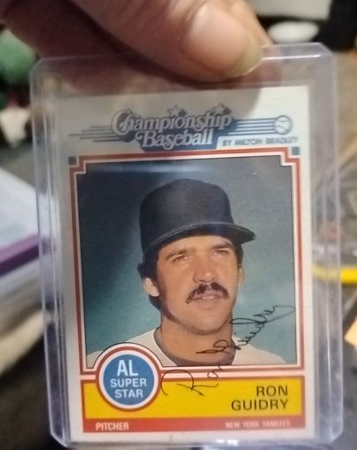 1984 Topps Milton Bradley #NNO Ron Guidry — front