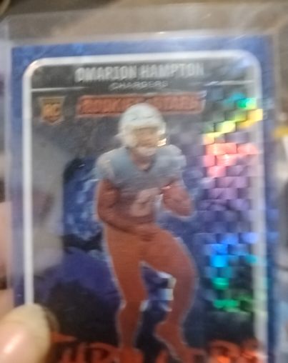2025 Panini Rookies & Stars Thrillers #17 Omarion Hampton — front