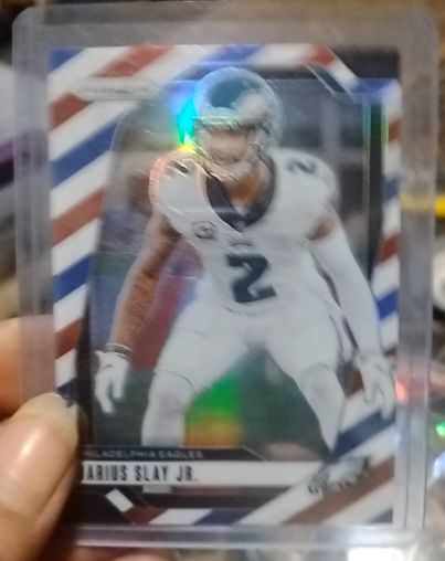 2024 Panini Prizm #235 Darius Slay Jr. Red White and Blue Philadelphia Eagles — front