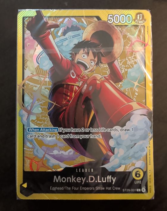 One Piece Card Game ST29-001 Monkey D. Luffy — front