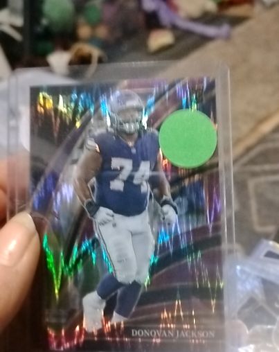 2025 Panini Prizm #358 Donovan Jackson Lazer Prizm — front
