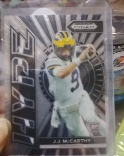 2024 Panini Prizm Draft Picks #HP-JM J.J. McCarthy Hype — front