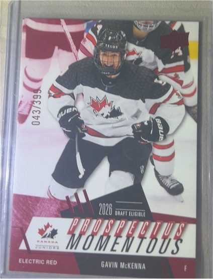 2024 Upper Deck Team Canada Juniors #PM-33 Gavin McKenna — front