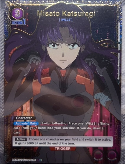 Union Arena Evangelion UE15BT/EVA-1-046 Misato Katsuragi — front