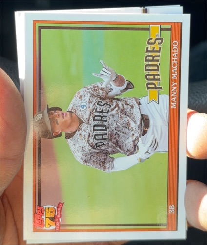2026 Topps Series 1 1991 #T91-23 Manny Machado — front