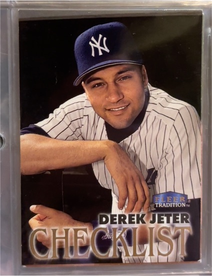 1998 Fleer Tradition #343 Derek Jeter Checklist — front