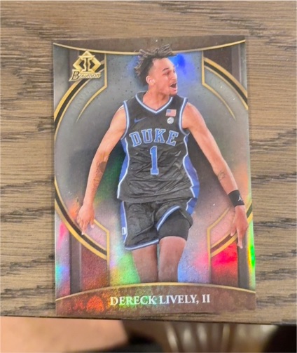 2022-23 Bowman University Chrome Invicta #BI-1 Dereck Lively II — front