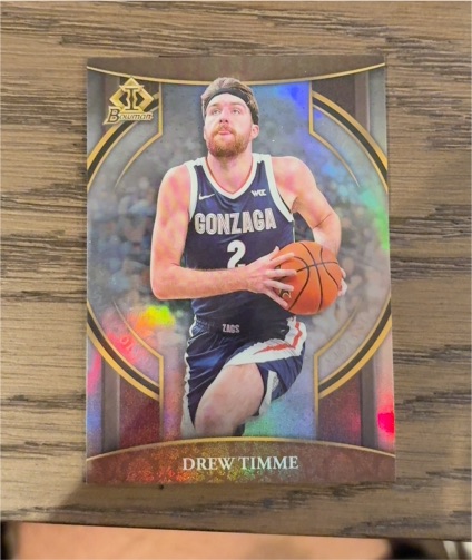 2022-23 Bowman University Chrome Invicta #BI-6 Drew Timme — front