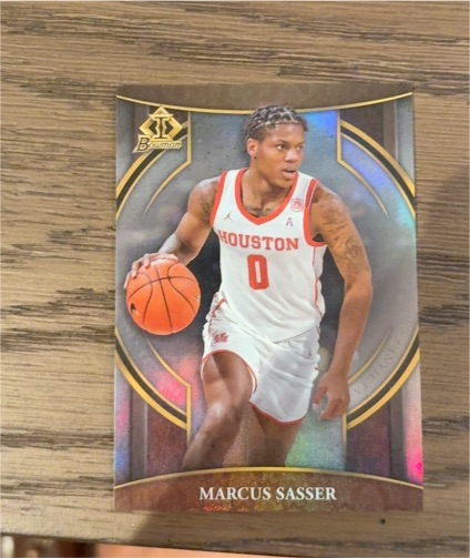 2022-23 Bowman University Chrome Invicta #BI-18 Marcus Sasser — front