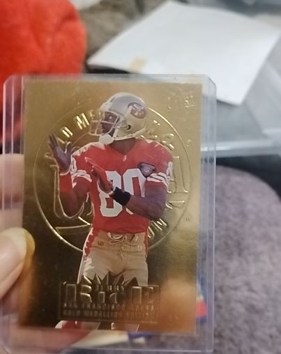 1995 Fleer Ultra #301 Jerry Rice Gold Medallion — front