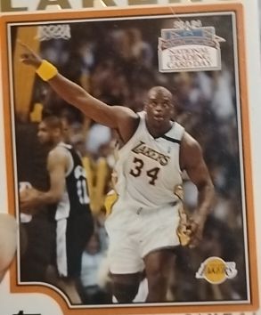 2004 Topps National Trading Card Day #9 Shaquille O'Neal — front