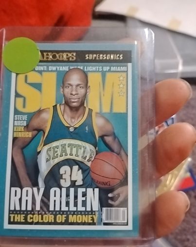 2021-22 Panini NBA Hoops #87 Ray Allen Slam Insert — front