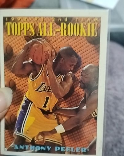 1993-94 Topps #176 Anthony Peeler — front