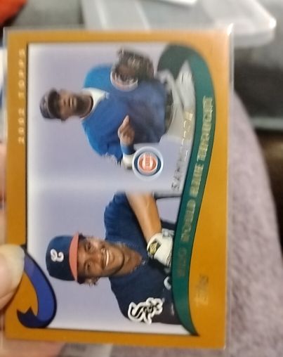 2002 Topps Traded & Rookies #T270 Sammy Sosa Frank Thomas — front